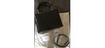 Sac Christian Dior Malice Cabas Cuir Noir Grand Modèle