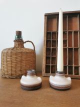 Bougeoirs en céramique 