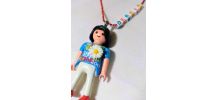Collier Playmobil, prénom personnalisable
