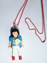 Collier Playmobil, prénom personnalisable