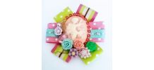 Broche camée sur rosace, broche victorienne