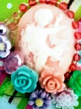 Broche camée sur rosace, broche victorienne