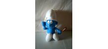 Peluche Stroumphette une fleur sur la tête 