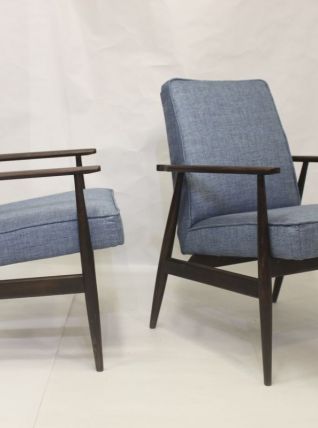  PAIRE DE FAUTEUIL VINTAGE 300-190 PAR H. LIS 1970.