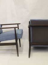  PAIRE DE FAUTEUIL VINTAGE 300-190 PAR H. LIS 1970.