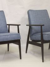  PAIRE DE FAUTEUIL VINTAGE 300-190 PAR H. LIS 1970.