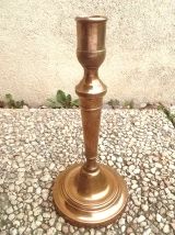 bougeoir  en  laiton , vintage 