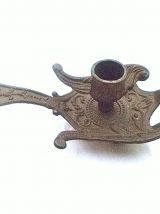 bougeoir en laiton , cygne , vintage