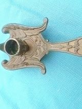 bougeoir en laiton , cygne , vintage