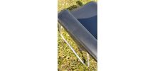 fauteuil bureau  noir, photo.usure industriel Ossature tubul