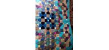 Plaid patchwork  fait main 