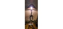 Lampe  Brutaliste    60x30 cm Mid-Century en Fer artisanal, 