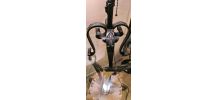 Lampe  Brutaliste    60x30 cm Mid-Century en Fer artisanal, 
