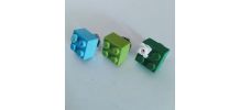 Pin's Lego, lot de 3 en vert et bleu, cravate, veste