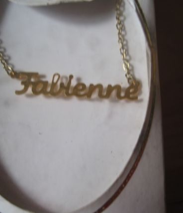 collier prénom FABIENNE