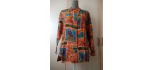 Chemise  droite multicolore Taille 42 création maison