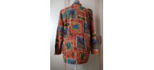 Chemise  droite multicolore Taille 42 création maison