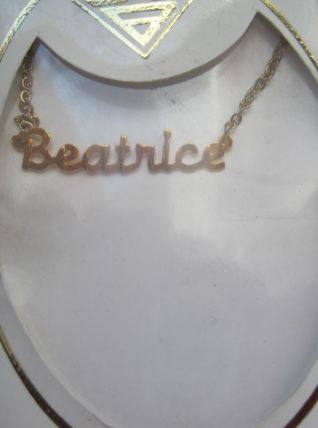 collier prénom BREATRICE