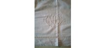  un lot de 14 draps ancien métis (mélange de coton avec du l