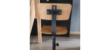 Chaise d'atelier industrielle