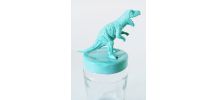 Bocal dinosaure pastel, lot de deux pots de rangement