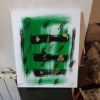 Tableau abstrait acrylique
