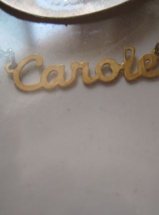 collier prénom  CAROLE