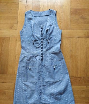 Jolie robe d'été vintage 70  Largeur taille 35 cm