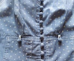 Jolie robe d'été vintage 70  Largeur taille 35 cm