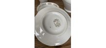 Beau service à thé en porcelaine de Sologne Larchevêque