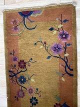 Tapis ancien Chinois Art Deco fait main, 1B874