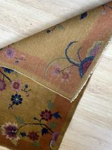 Tapis ancien Chinois Art Deco fait main, 1B874