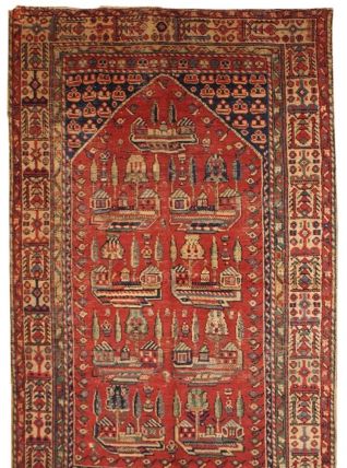 Tapis ancien Turc Anatolian fait main, 1B31