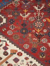 Tapis ancien Persan Khamseh fait main, 1B189