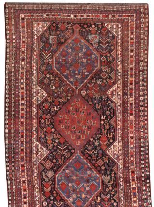 Tapis ancien Persan Khamseh fait main, 1B193