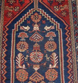 Tapis ancien Persan Shiraz fait main, 1B223