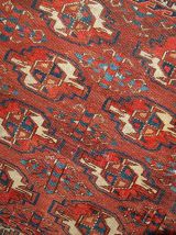 Tapis ancien Turkmène Yomud fait main, 1B320