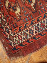 Tapis ancien Turkmène Yomud fait main, 1B320