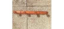 patere  en bois  verni ,  vintage