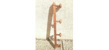 patere  en bois  verni ,  vintage