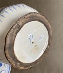 Grand pot couvert style Delft