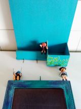 Cadre Playmobil, pêle-mêle, range courier, porte clé