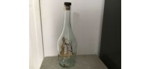 Bouteille avec personnage en liège 
