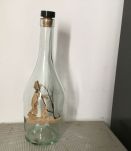 Bouteille avec personnage en liège 