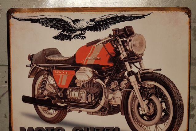 Plaque métal Moto Guzzi 750