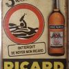Plaque métal Ricard Noyé 