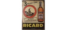 Plaque métal Ricard Noyé 