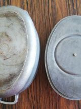 Cocotte ancienne en fonte d'alu