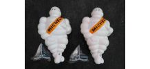2 bibendum michelin 21 CM avec attaches