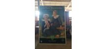 Grand panneau publicitaire en bois  '' COSTUMES TRADITIONNEL